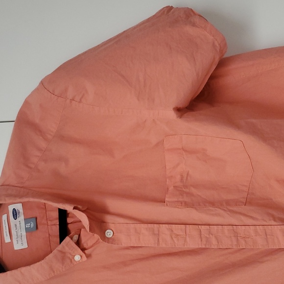 Old Navy Mens XL short Sleeved button down Mango Classic Casual - Picture 5 of 12